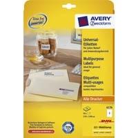 Etichette universali AVERY Nutzform 6176 2100 x 1480 mm bianco