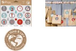 Avery Purpose Form Zdesign Trend Stick National Motivi: "Avvent Figures", Fold Format: Din A5, Trendy - 1 pezzo (54617)