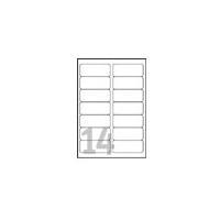 Etichette Avery ad alta visibilità - Etichette adesive permanenti - Neongelb - 99,1 x 38,1 mm - 350 etichette (25 fogli x 14)