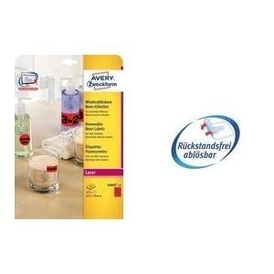 Etichette universali AVERY Zweckform L6004-25 635 x 296 mm giallo