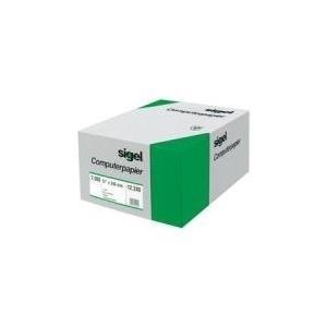 Sigel Din Computer Paper - carta perforata semplice - 1016 x 240 mm - 70 g/m2 - 3000 fogli (04241)