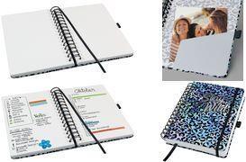 Sigel Jolie Blue Leo Love JN652 BOOK SPILAL BOOK Blanko, viola, Numero nero di foglie: 240 Din A5 (JN652)