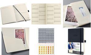 Calendario a libro Sigel Conceptum 2024 ca. DIN A5 calendario giornaliero nero 135 x 210 mm 1 giorno / 1 pagina 400 pagine - 1