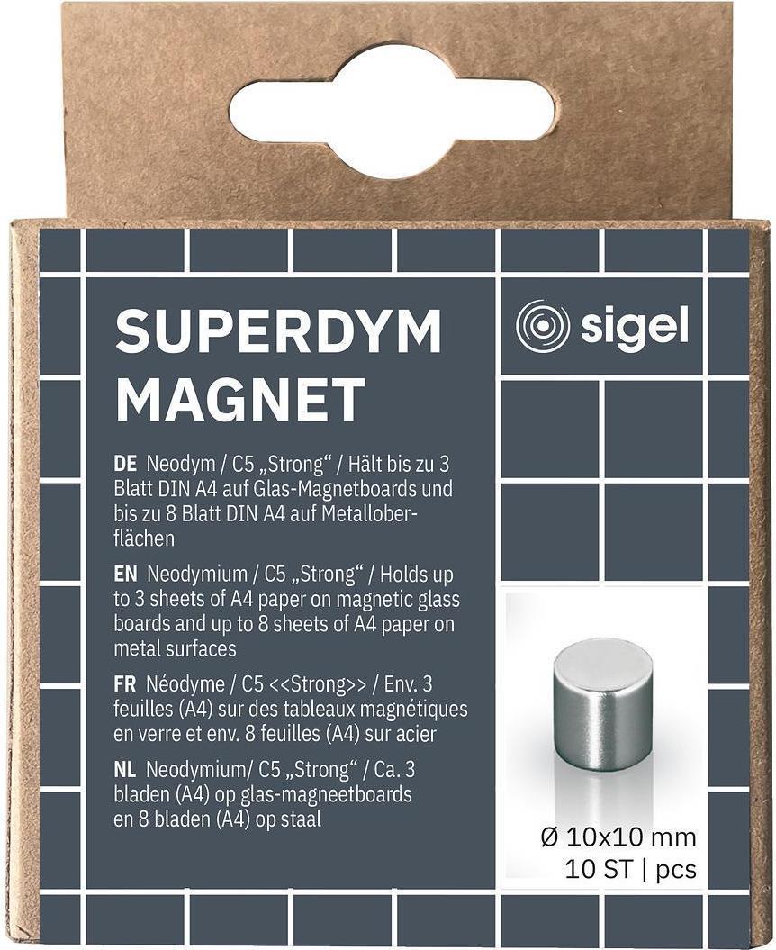 Magneti SIGEL 10 x 10 argento