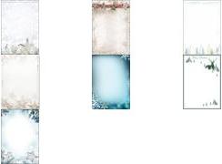 Carta da lettere SIGEL Fiocchi di neve blu DIN A4 90 g/m