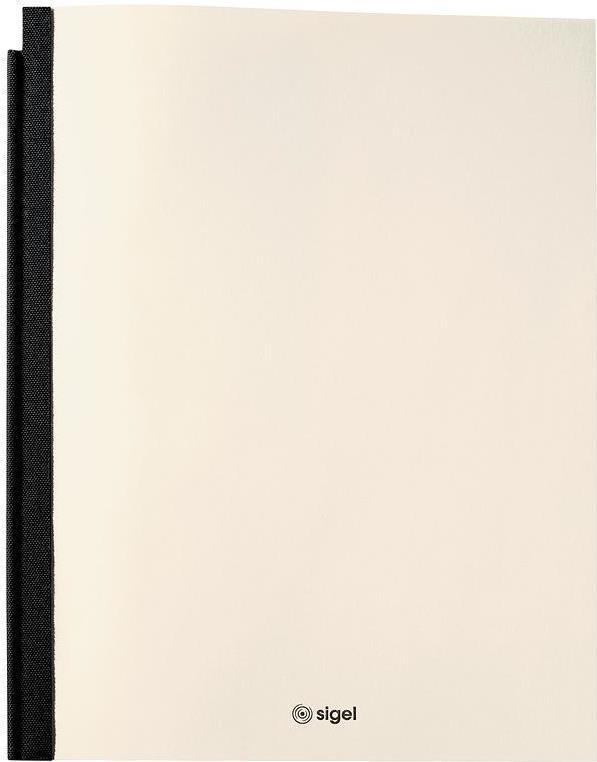 Cartella SIGEL A5 in cartoncino camoscio