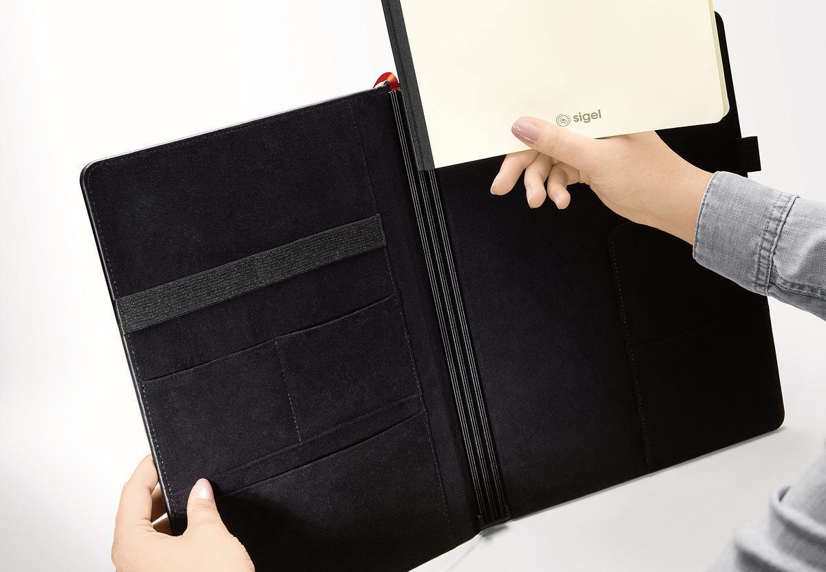 Quaderno SIGEL per cartella conferenze Quaderno Sigel flexA4 a righe DIN A4 a righe crema