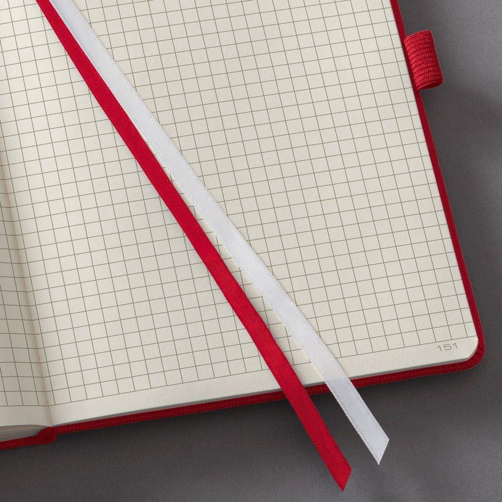 Quaderno SIGEL formato A5 a quadretti rosso ca. DIN A5 a quadretti rosso