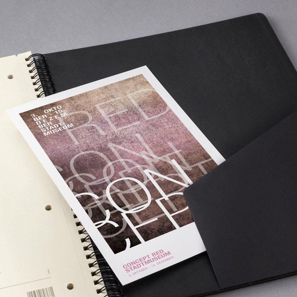 Sigel Conceptum A4 160 -Blue Black Notebook (CO820)