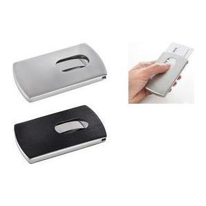 Porta biglietti da visita SIGEL 101 x 13 x 60 mm nero/argento