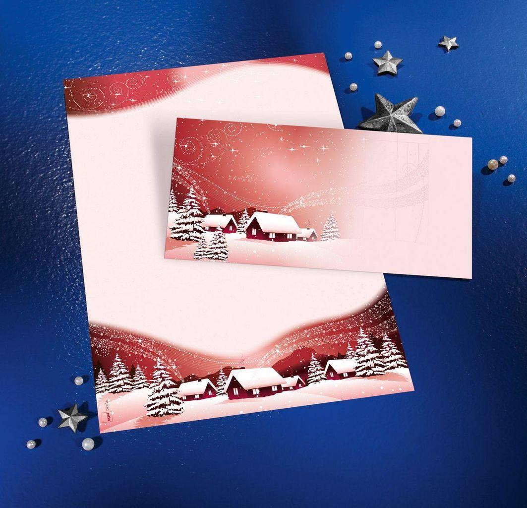 Sigel Christmas Invelope "Silent Night", Din Lang gommati, carta speciale, per getto d'inchiostro/laser/fotocopiatrice, - 1 pez