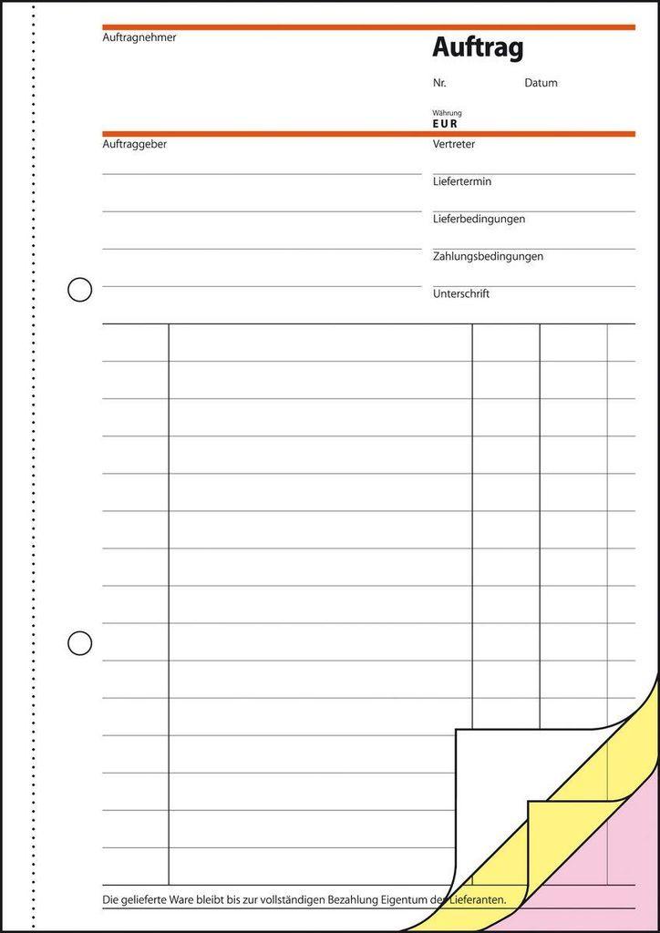 Modulo ordine libretto SIGEL SD002 DIN A5 3x 40 pagine