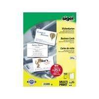 Biglietti da visita SIGEL 200 gr/m satinato bianco brillante