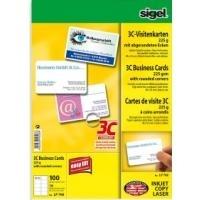 Biglietti da visita SIGEL 225 g/m satinato bianco brillante