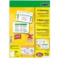 Biglietti da visita SIGEL 225 g/m satinato bianco brillante