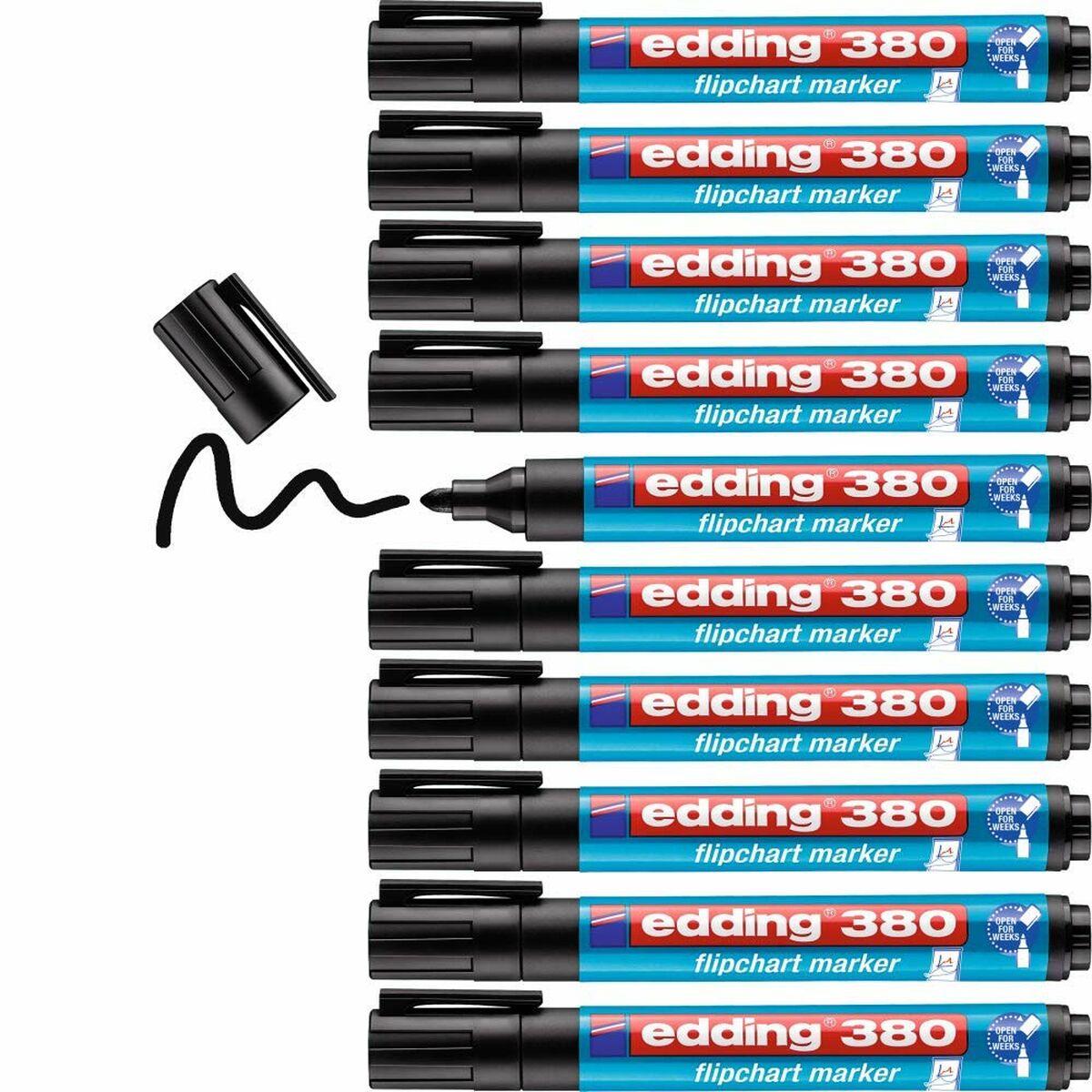 Pennarello Edding 380 Flipchart Nero (10 UnitÃƒÂ )