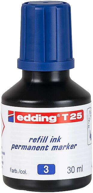 Flacone di ricarica Edding T25 per pennarello indelebile - CapacitÃƒÂ  30 ml - Colore blu