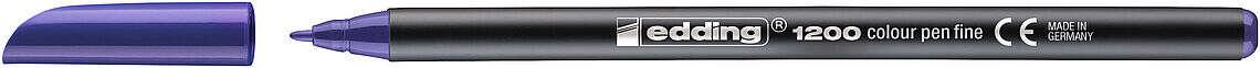 Edding 1200 Grainer - Round Point - 1 mm Stratta - Base d'acqua - Colore viola