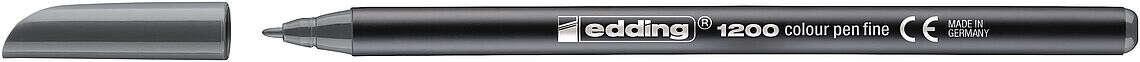 EDDING 1200 CINDLE - Punta tonda - Scate 1 mm - Base acqua - colore grigio