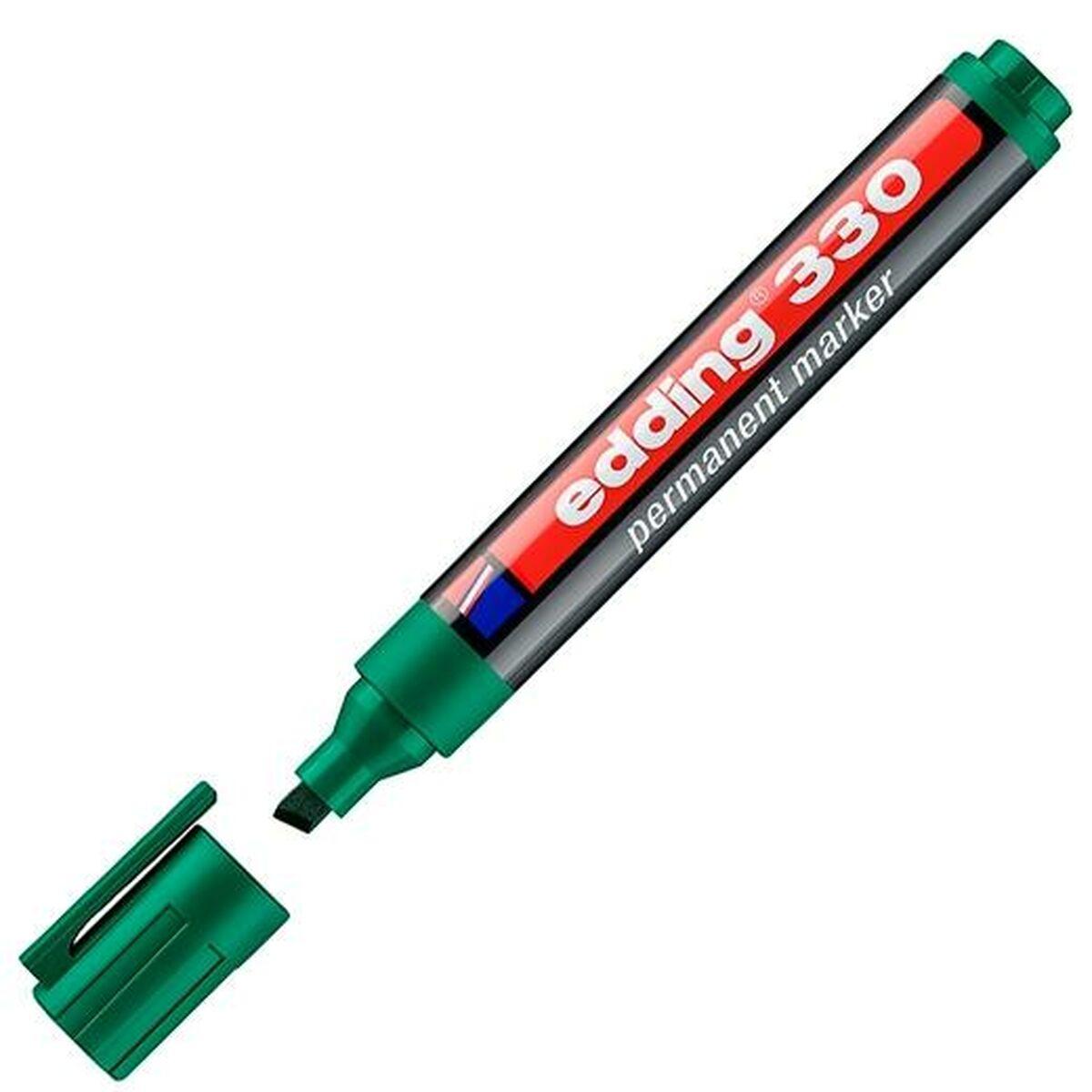Marcatore permanente Edding 330 Verde (10 Unit )