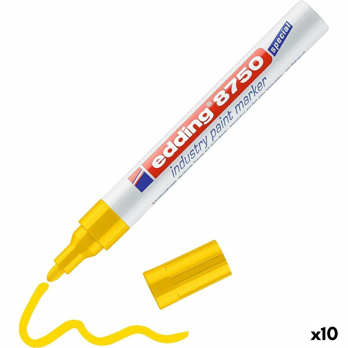 edding 8750 Industry paintmarker yellow Box of 10