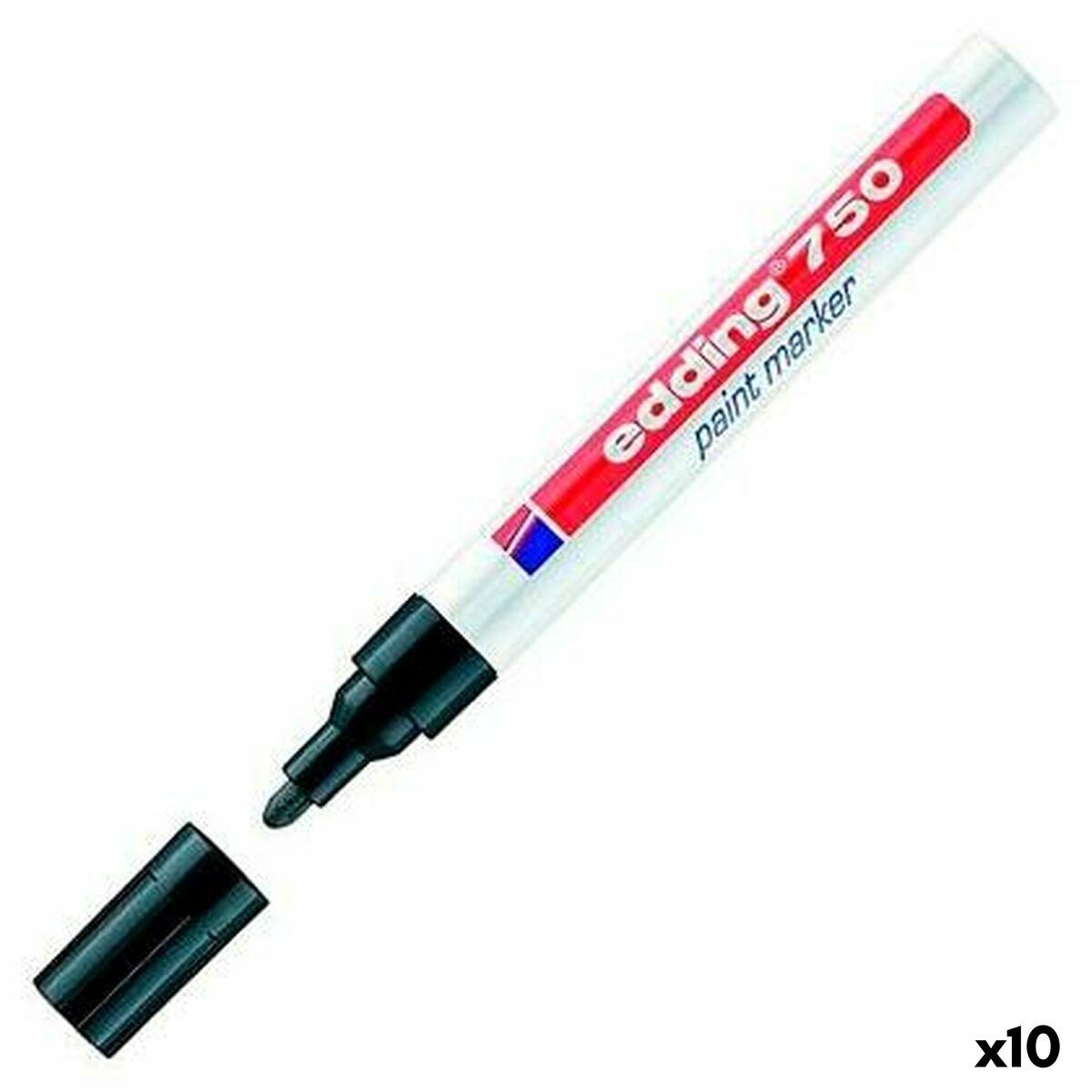 edding 750 Paint marker Black Box of 10
