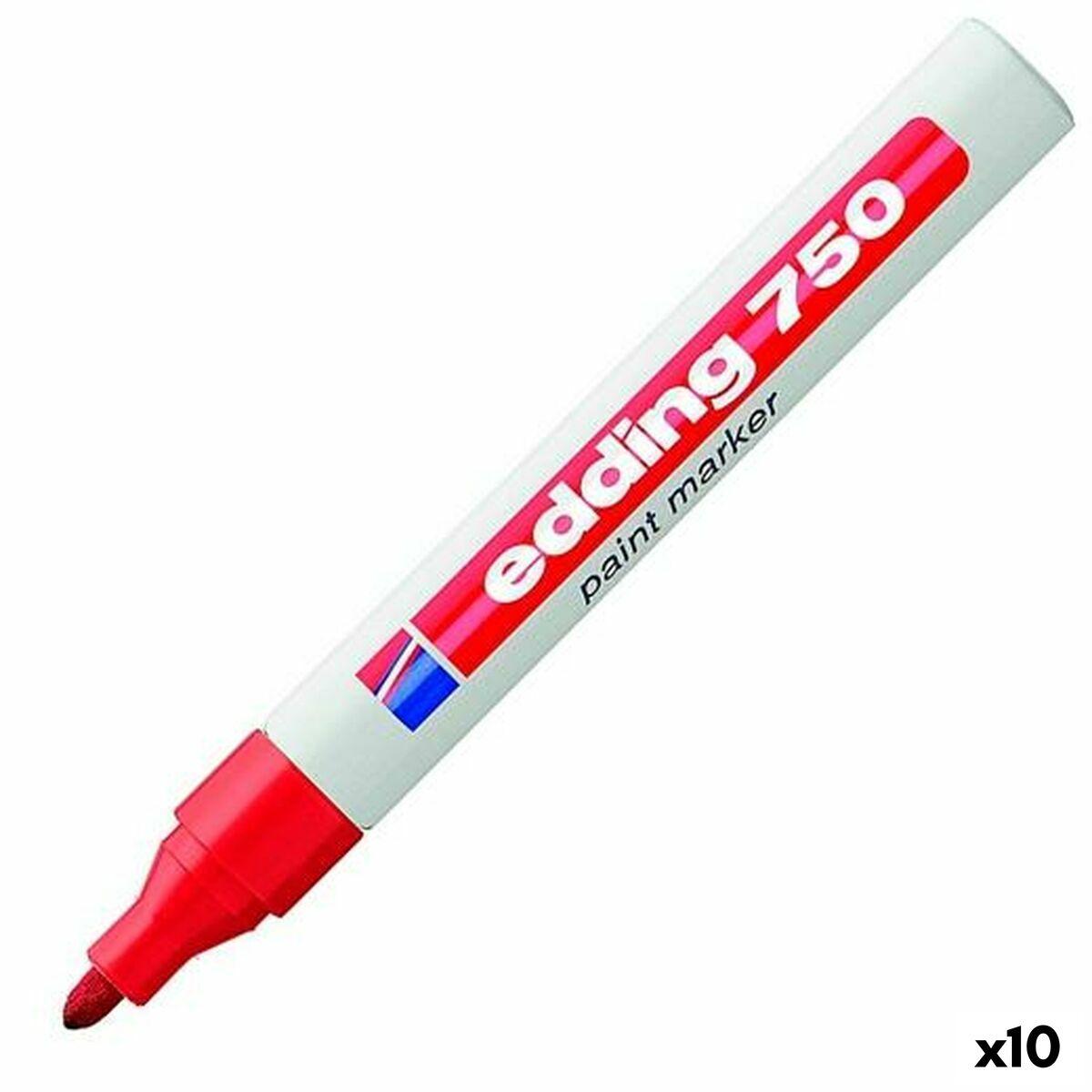 edding 750 Paint marker Red Box of 10