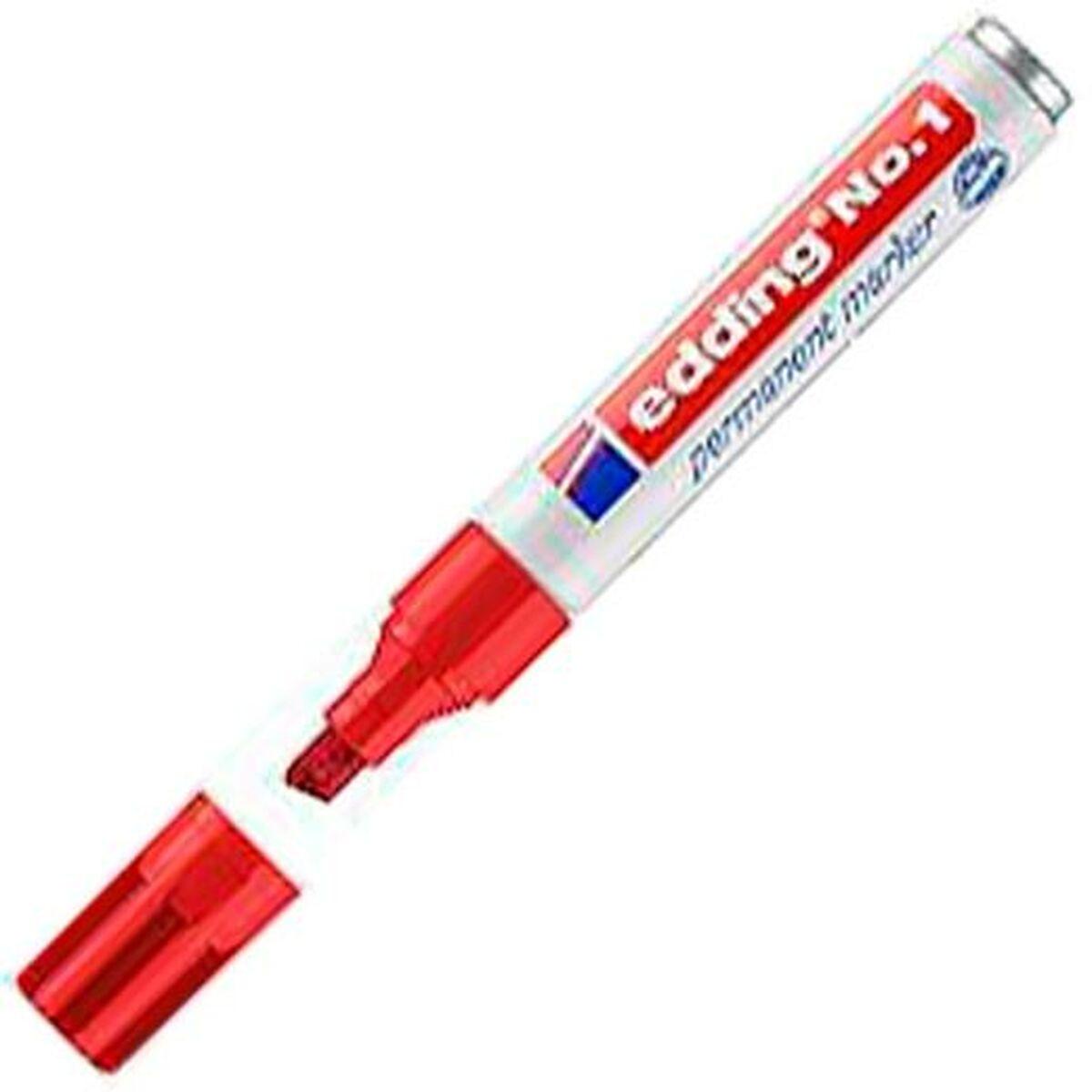 Marcatore permanente Edding N1 Rosso (10 Unit )