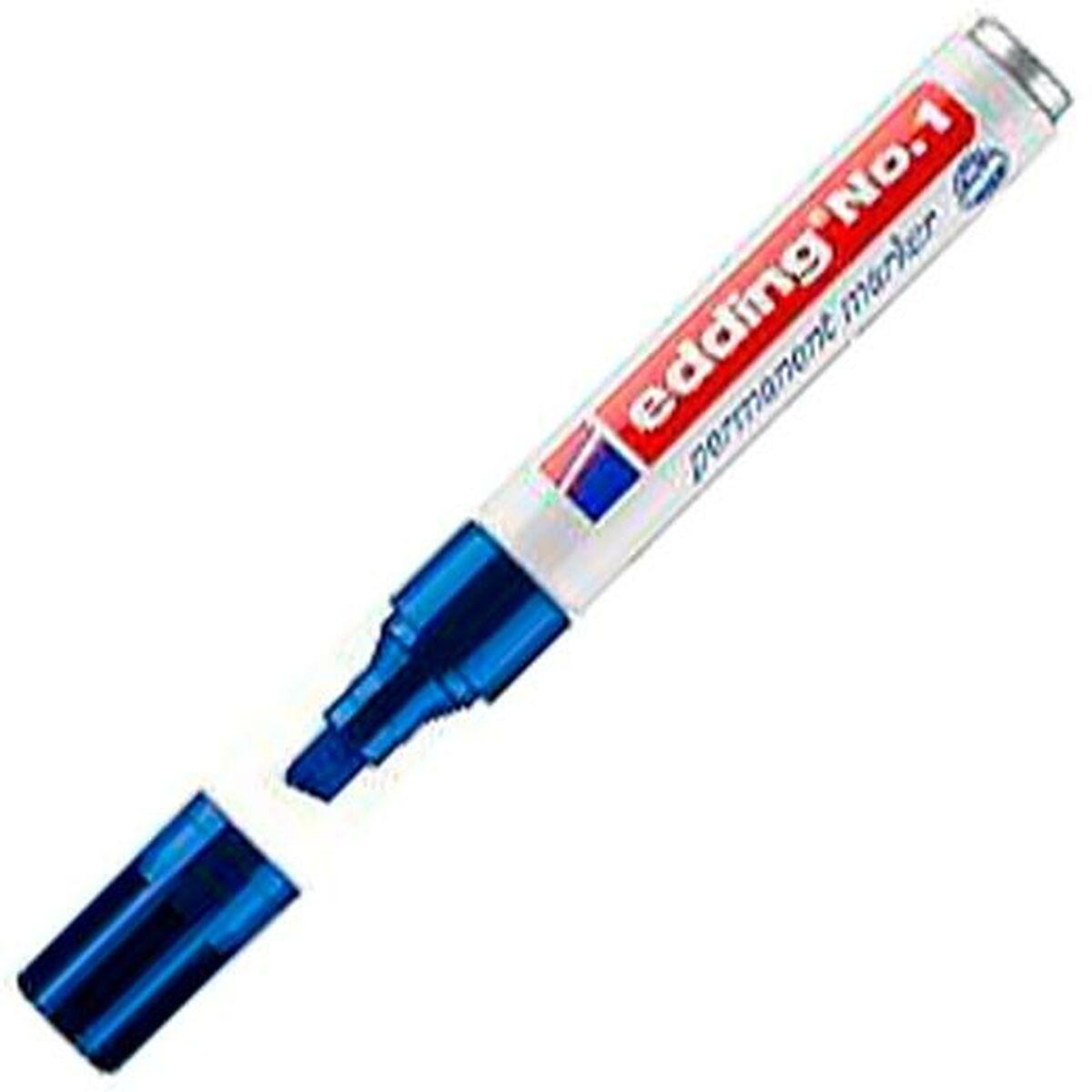 Marcatore permanente Edding N1 Azzurro (10 Unit )
