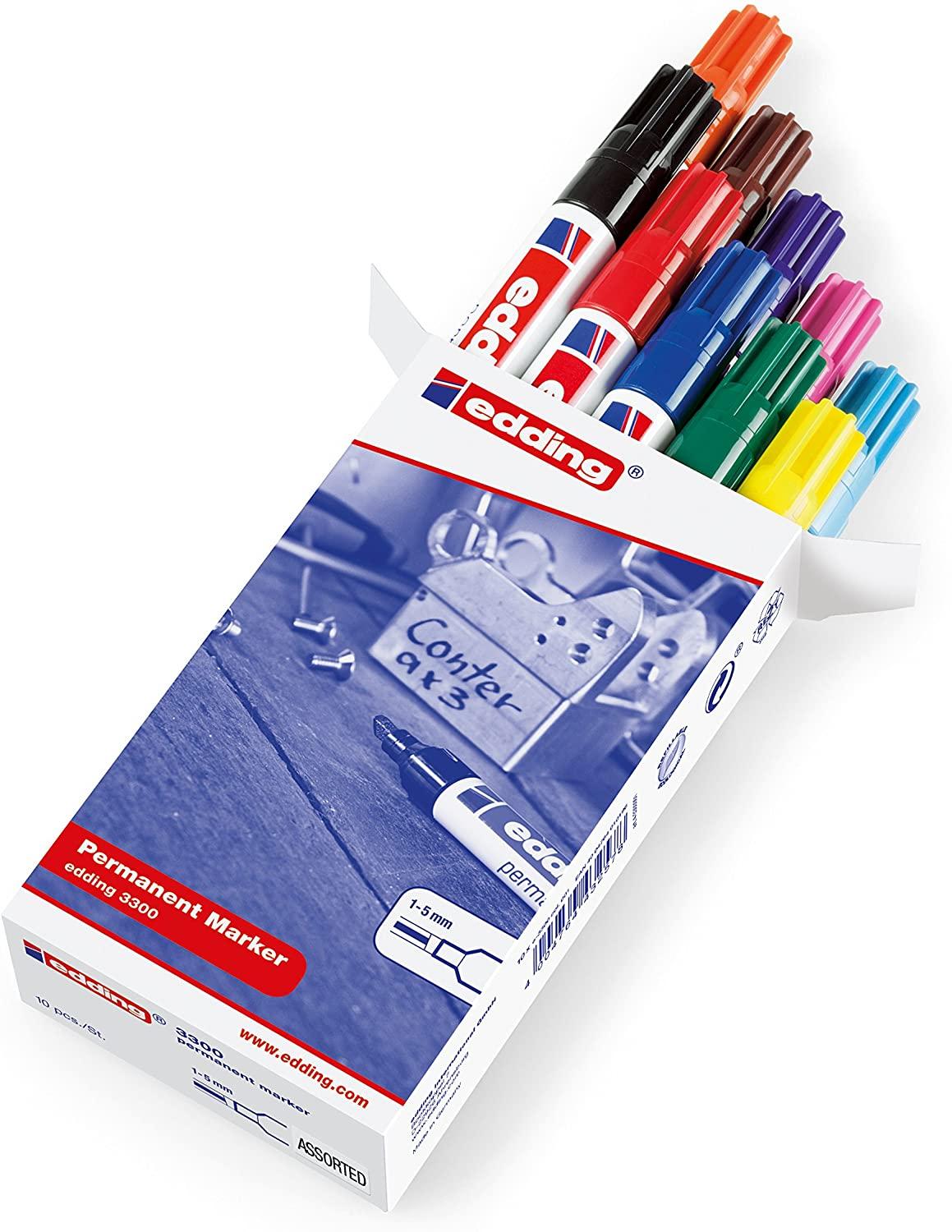 pennarello indelebile edding 1.0 - 5.0 mm multicolore