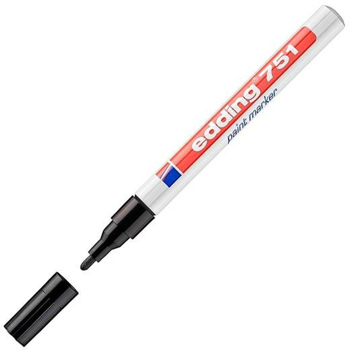 edding 751 Paint marker Black Box of 10