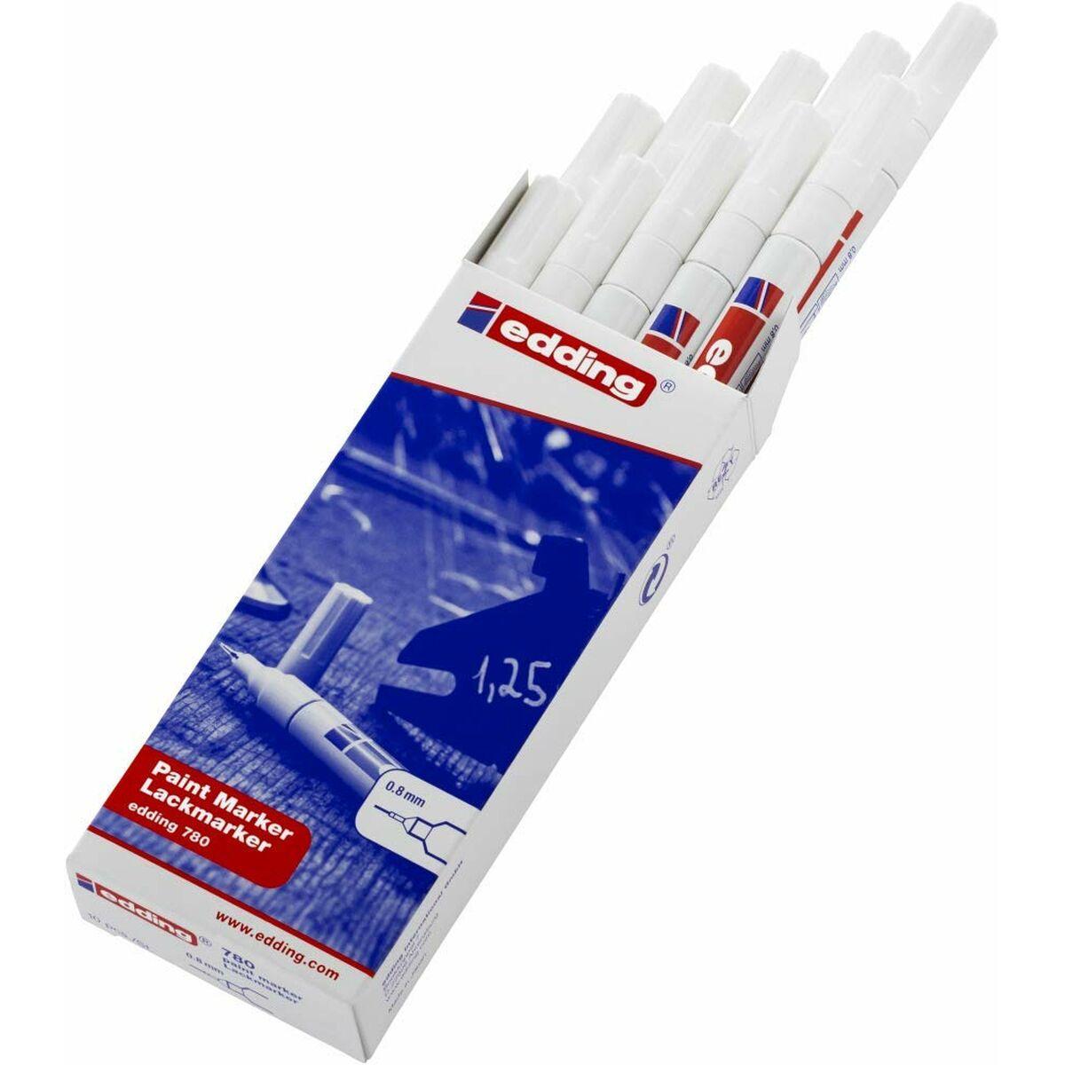 Marcatore permanente Edding 780 Bianco 10 UnitÃƒÂ 