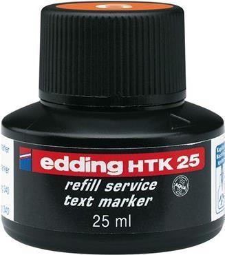 Edding HTK 25 ricarica per evidenziatori (edding HTK 25 Bottled Refill Ink for Highlighter Pens 25ml Orange - 4-HTK25006)