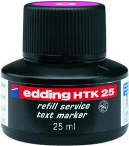 Edding HTK 25 ricarica per evidenziatori (edding HTK 25 Bottled Refill Ink for Highlighter Pens 25ml Pink - 4-HTK25009)