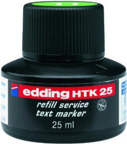 Edding HTK 25 ricarica per evidenziatori (edding HTK 25 Bottled Refill Ink for Highlighter Pens 25ml Green - 4-HTK25011)
