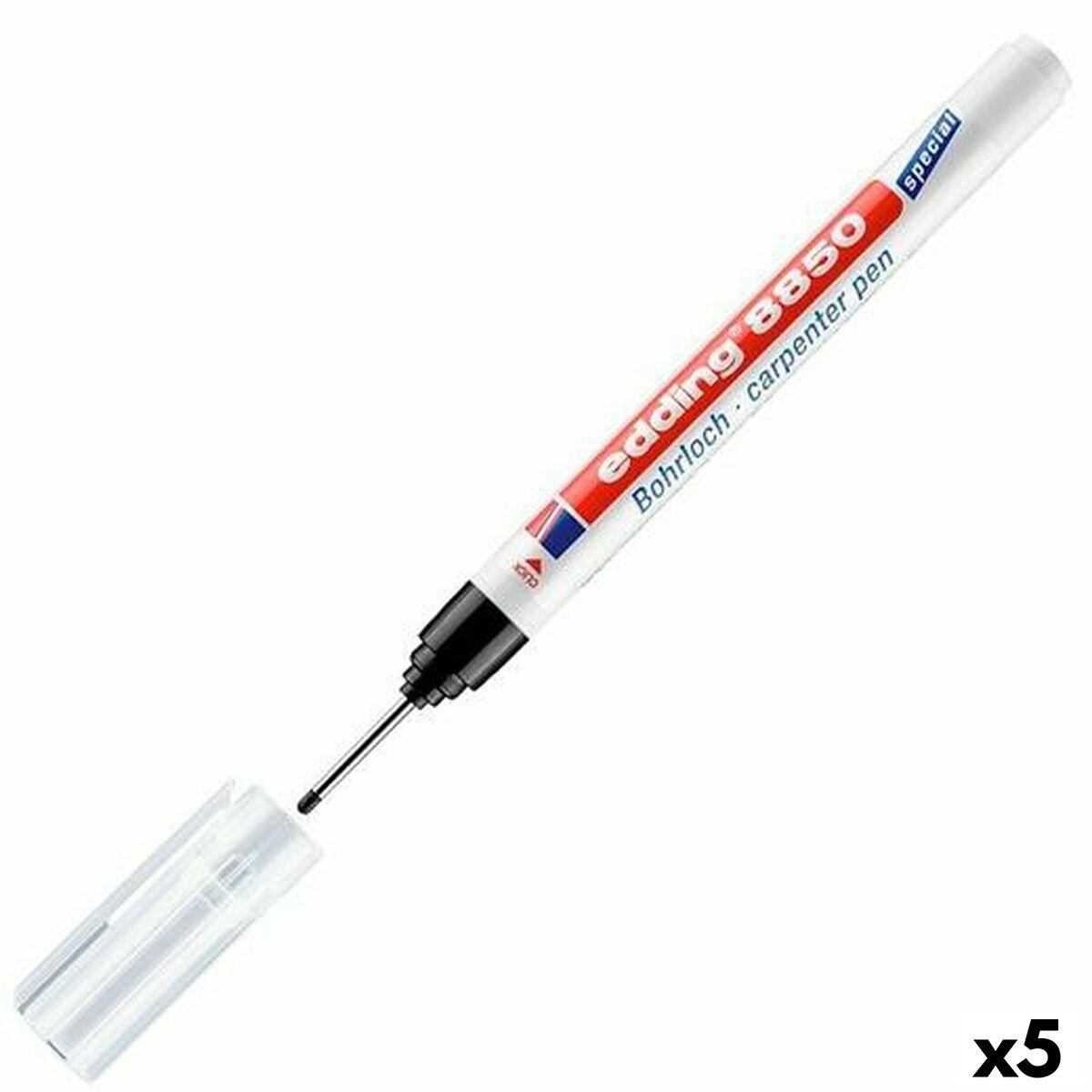 edding 8850/1 BL Rep carpenter pen black Box of 5