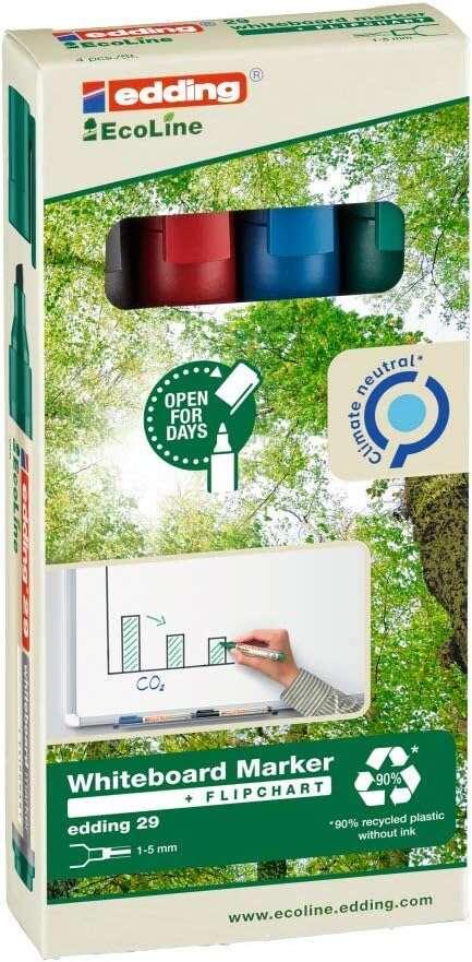 edding 29-4 S Ecoline whiteboard marker A5 Pack of 4