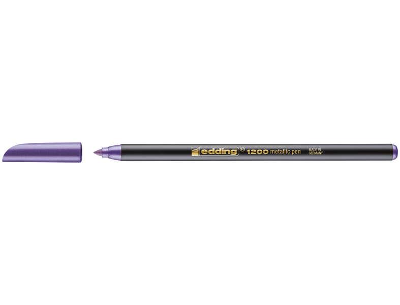 EDDING 1200 CINTURA - SUGGERIMENTO TUTTO - 1 mm Scate - Inchiostro a base d'acqua - Colore viola metallico