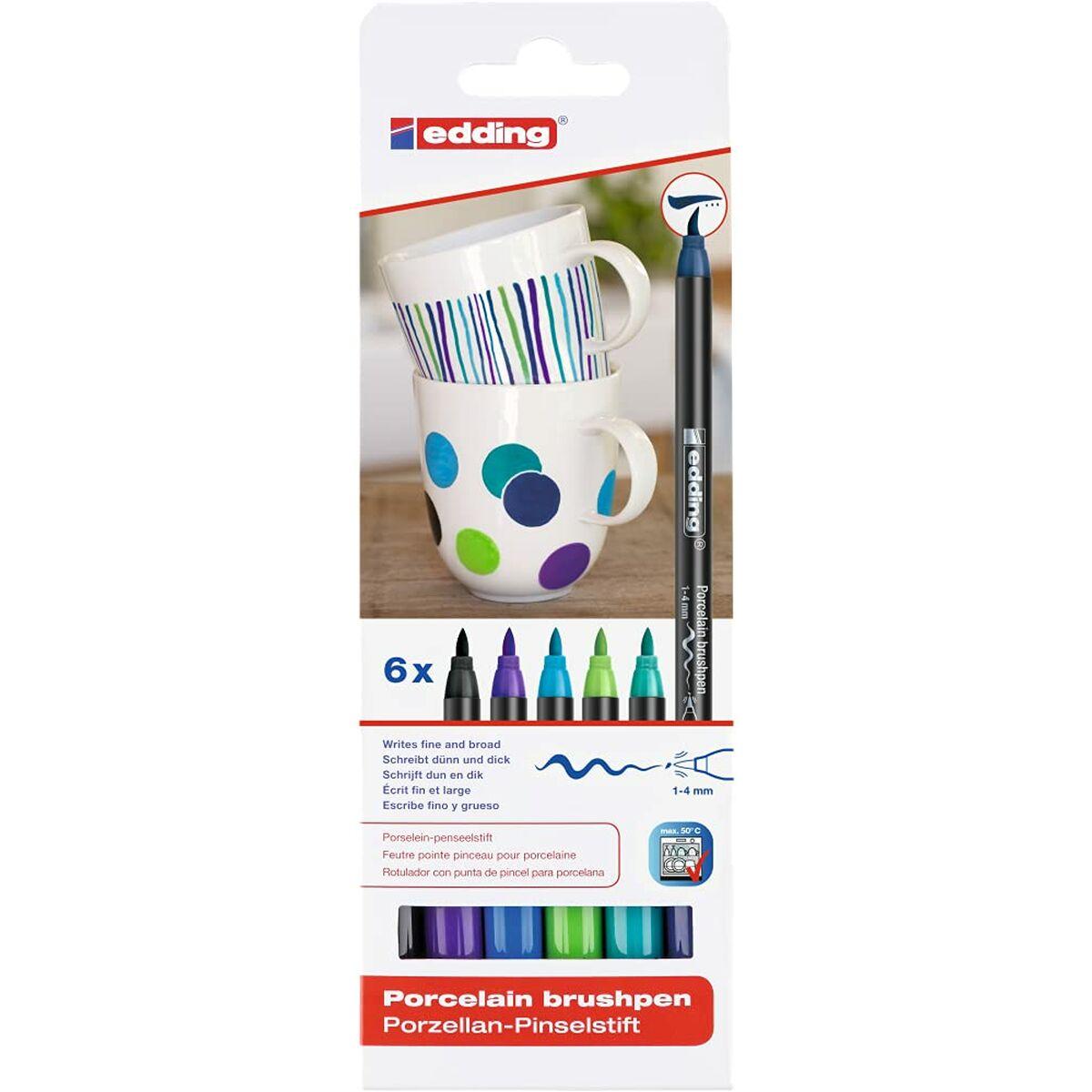 Pennarelli Edding 4200 Porcellana Multicolore (6 Unit )