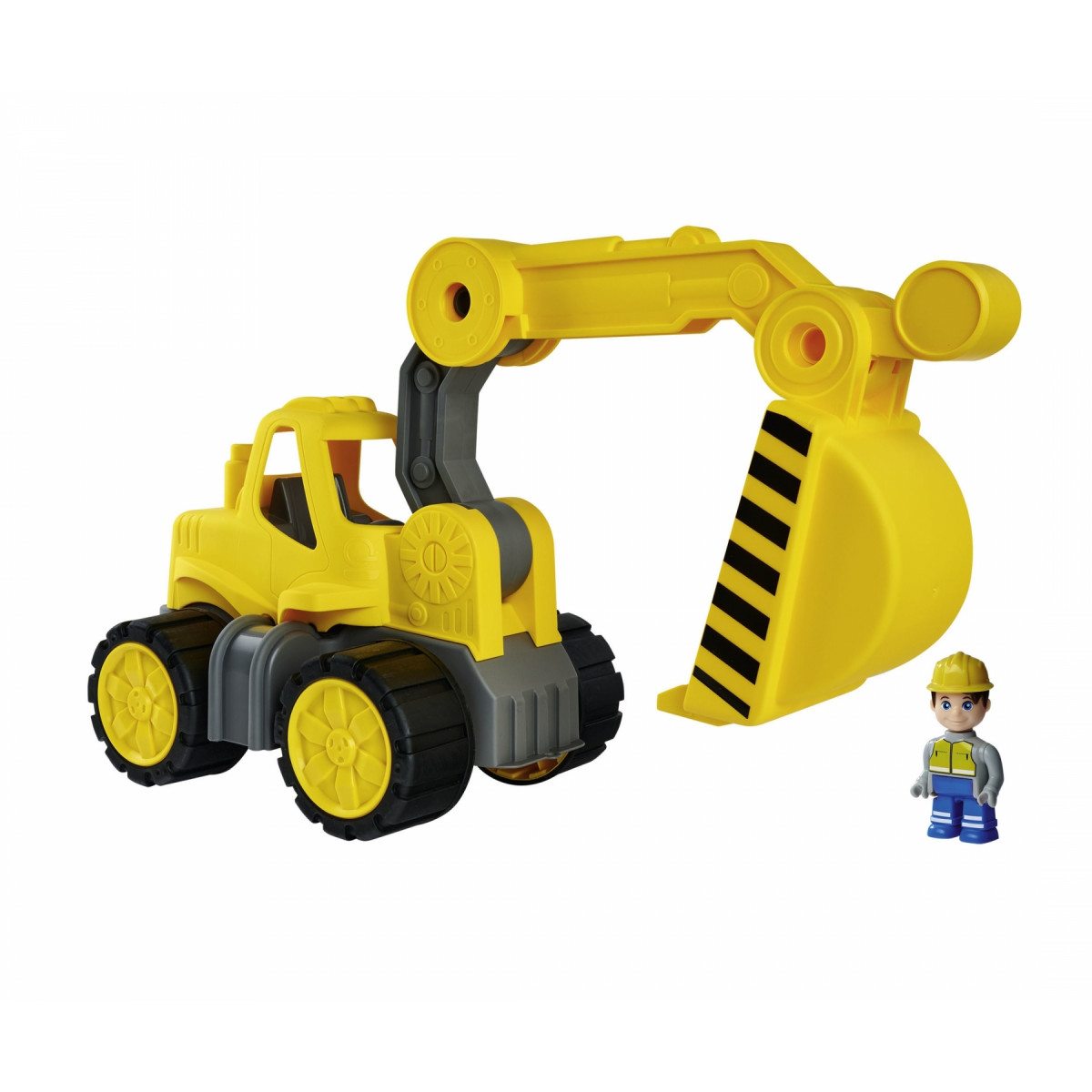 Escavatore Power-Worker + figura giallo grigio