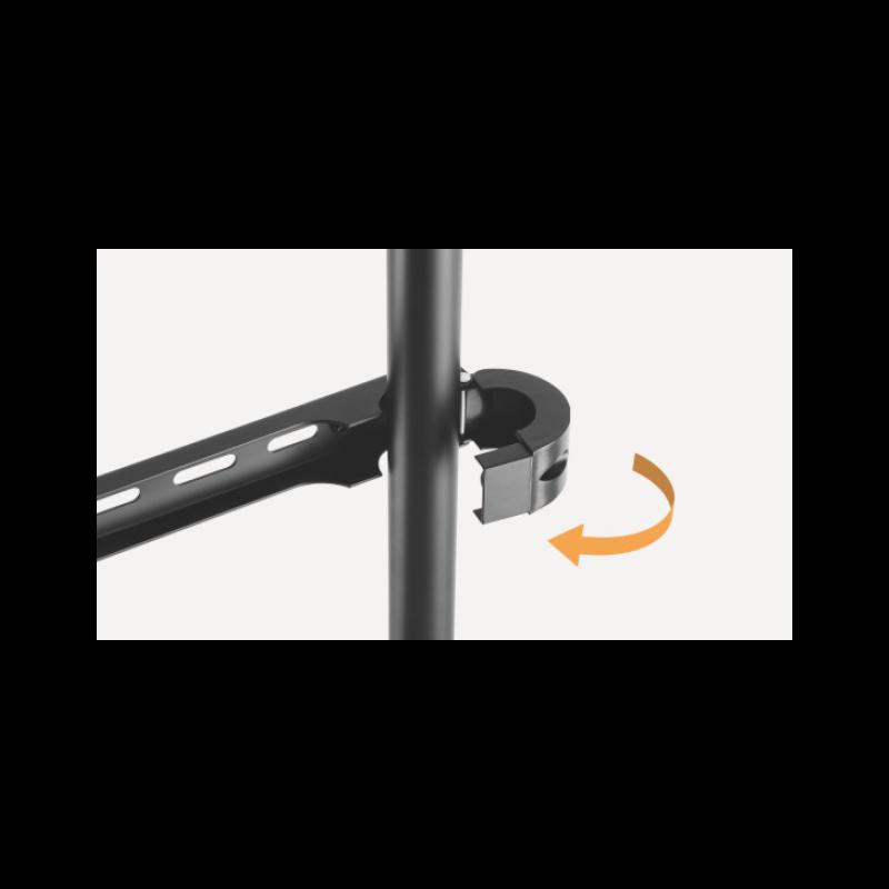 STAFFA PAVIMENTO PER TV 64-70 40KG ELEGANT 70W NERO / NOCE