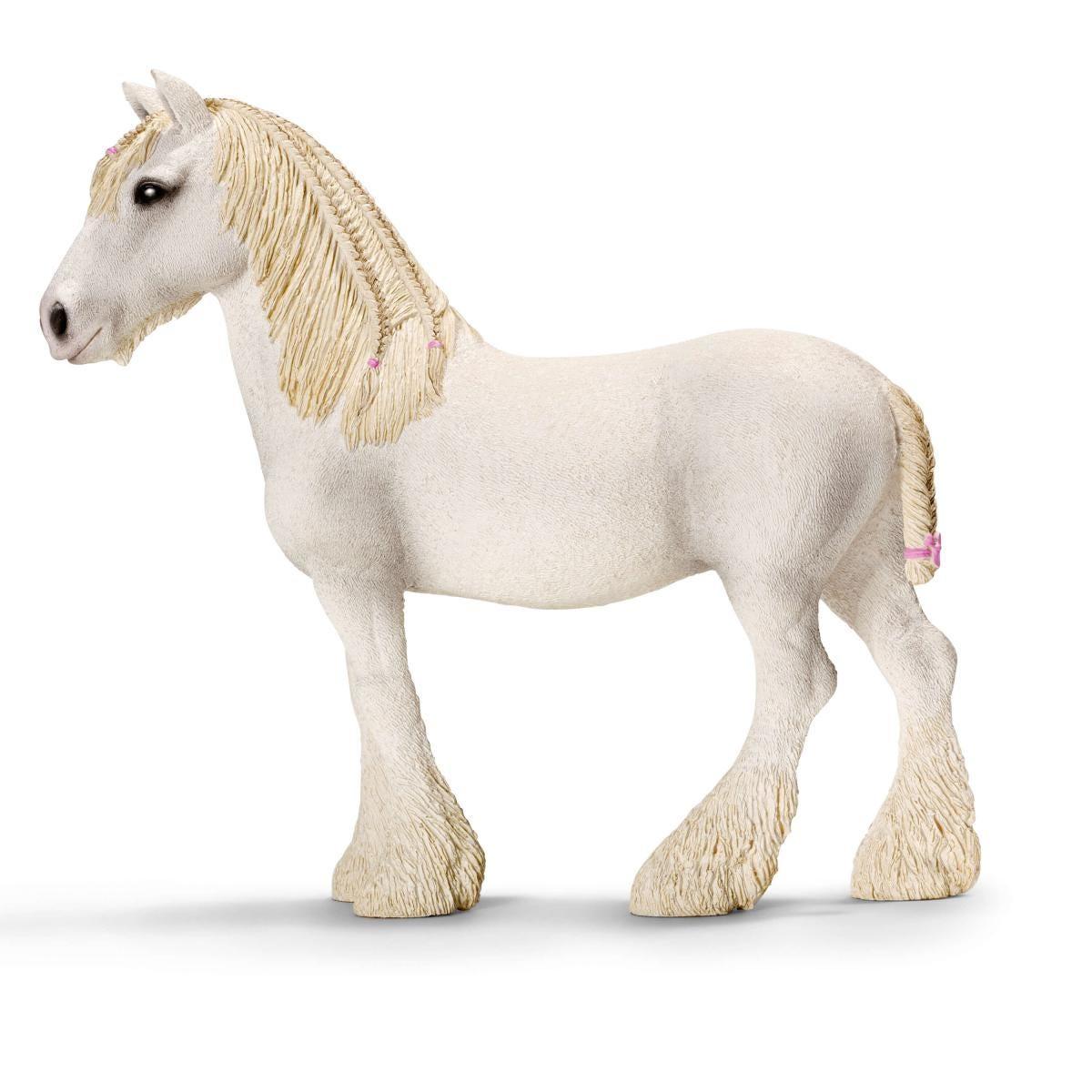schleich FARM WORLD 13735 action figure giocattolo (SCHLEICH Farm World Shire Mare Toy Figure White 3 to 8 Years 13735)