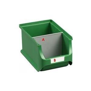 divisore allit per scatola portaoggetti aperta ProfiPlus Box 3 grigio in PP per dividere una scatola in due scomparti singoli -