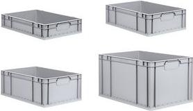 Allit Storage Box Profiplus Euroco C617, Eurobox grigio realizzato in PP, maniglie chiuse, resistente - 1 pezzo (456810)