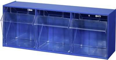 Allit Folding Box Magazine (W x H x D) 600 x 240 x 200 mm blu, Varioplus trasparente Proflip 3 464410 1 St. (464410)