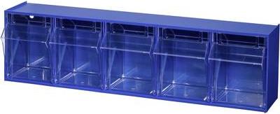 Allit Folding Box Magazine (W X H X D) 600 x 165 x 135 mm blu, Varioplus trasparente Proflip 5 464430 1 St. (464430)
