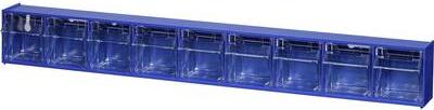 Allit Folding Box Magazine (W x H x D) 600 x 77 x 65 mm blu Varioplus trasparente Proflip 9 464450 1 St. (464450)