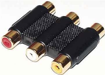 E+P VC 917 G. Connessione 1: 3x RCA, connessione 2: 3x RCA, Connections Coating Connections: oro. Colore del prodotto: nero (VC