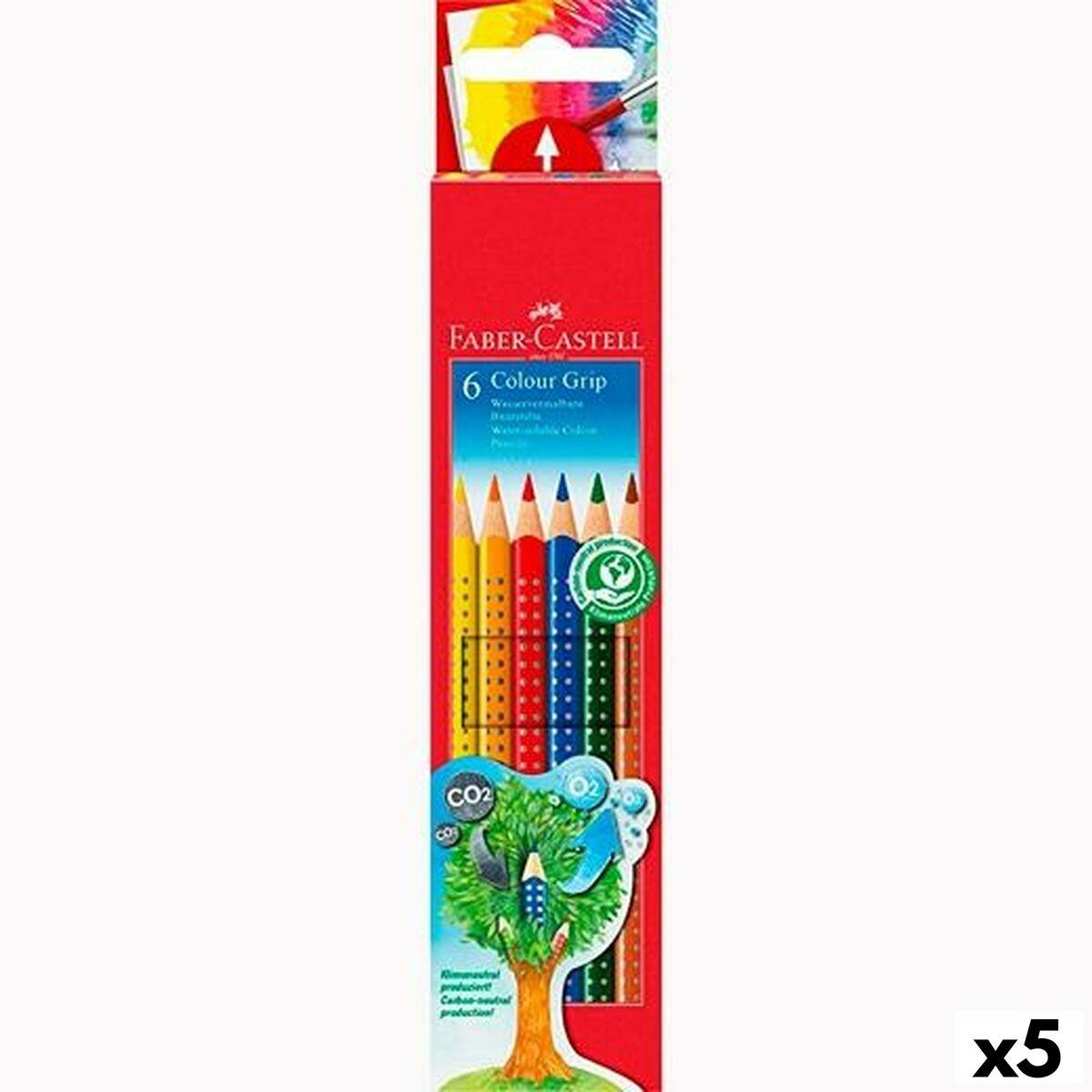 Matite Colorate Acquerellabili Faber-Castell Multicolore (5 Unit )