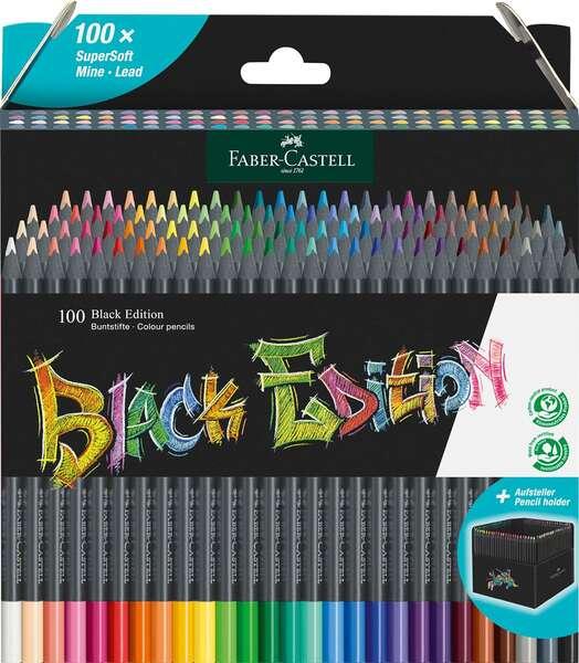 Set di Matite Faber-Castell Black Edition 100 Pezzi Multicolore